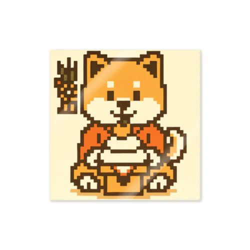 絵　犬 コーギー犬の8ビットピクセルベクトルイラストのアセットゲーム