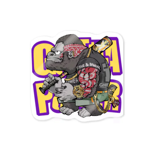 POWER GORILLA G-BAT Sticker