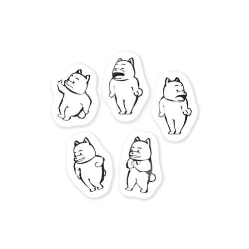 むかしストリート -桃男-（犬） Sticker