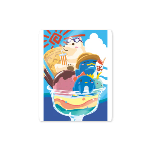 夏祭りパフェ Sticker