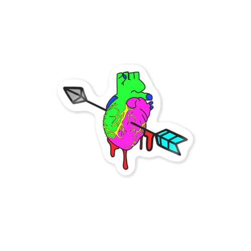 心臓が痛い Sticker