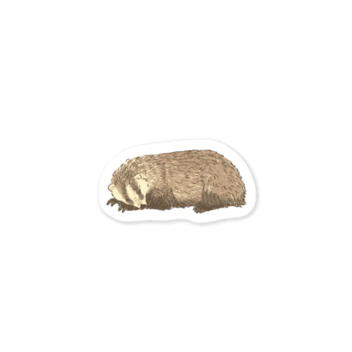 すやすやアナグマ Sticker