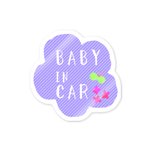 BABY in CAR Sticker