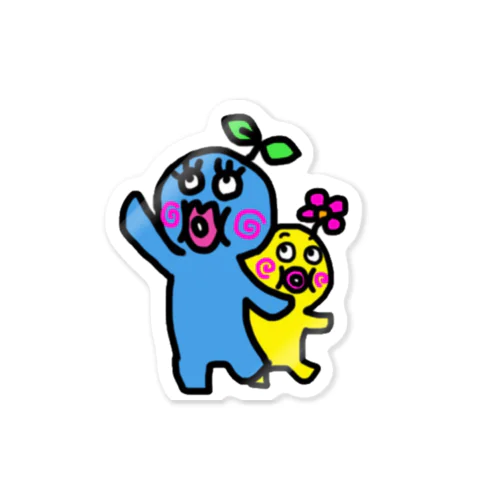 陽キャ君と隠キャちゃん Sticker