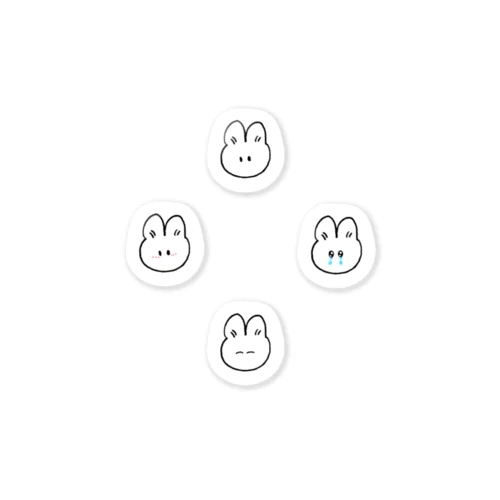 ニコ照れシクなウサギ Sticker