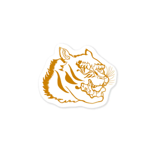 和風な虎さん Sticker
