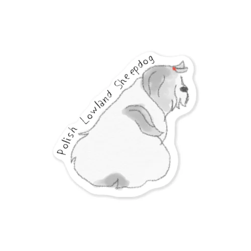 Polish Lowland Sheepdog！ Sticker