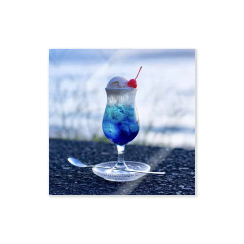 海色のクリームソーダ Sticker