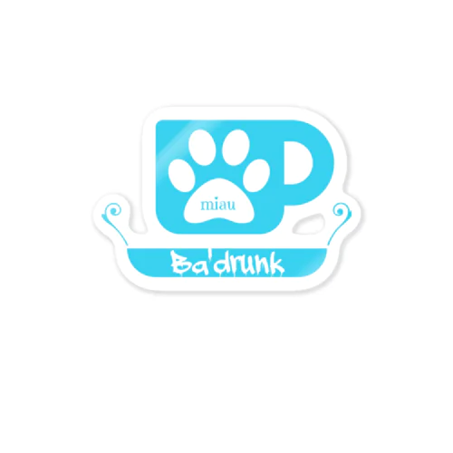Ba'drunk for Boys ロゴ Sticker