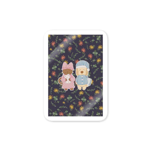 クッキーとミーモ　おやすみ Sticker