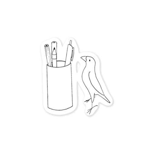 気になる文鳥 Sticker