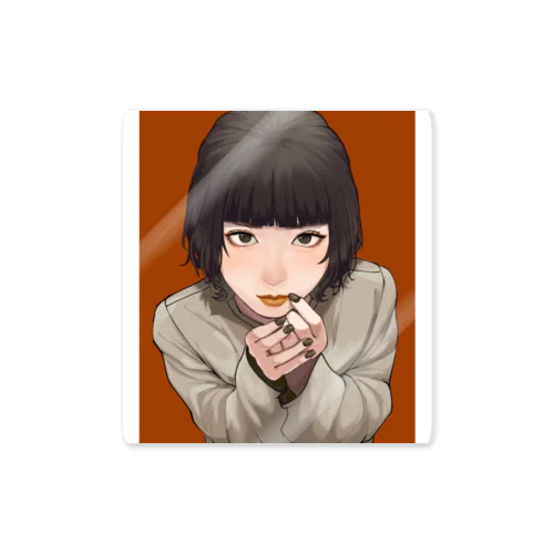 Pistachio×Terracotta Sticker