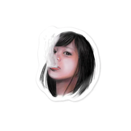 橋本ガンジャステッカー Sticker