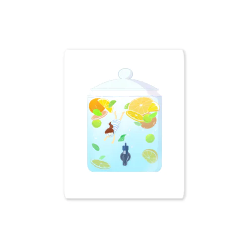 ドリンクサーバーの夏 Sticker