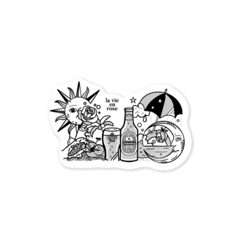 heaven (モノクロ) Sticker