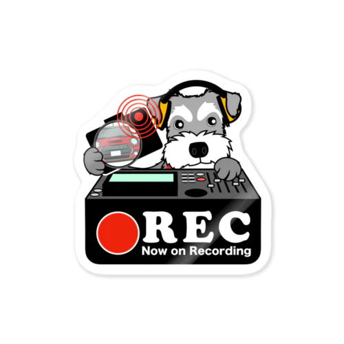 ミニチュアシュナウザー-2 ドラレコステッカー Sticker