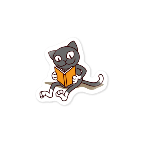 くつ下ねこさん（読書） Sticker