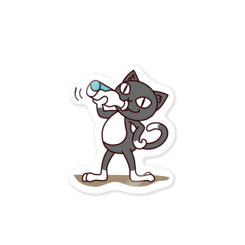 くつ下ねこさん（飲む） Sticker