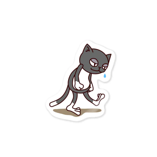 くつ下ねこさん（凹む） Sticker