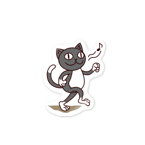 くつ下ねこさん（歩く） Sticker