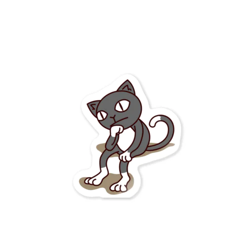 くつ下ねこさん（思案する） Sticker