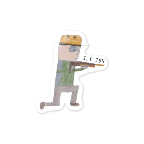 J.Y JUN  Sticker