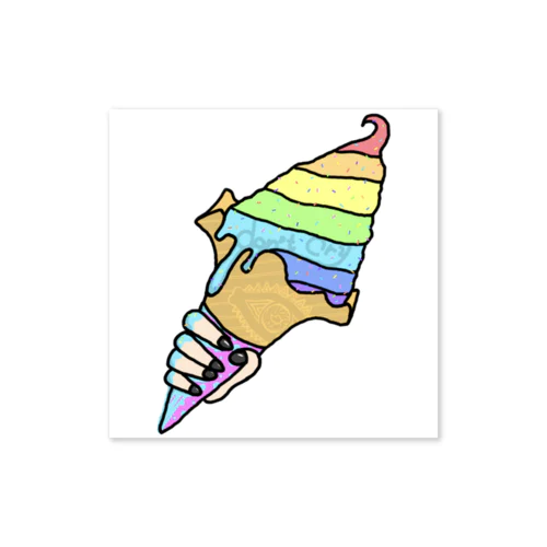 レインボーアイス🍦🌈 Sticker
