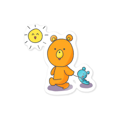おさんぽくま Sticker