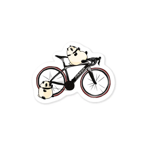 自転車もにょぱんだ Sticker