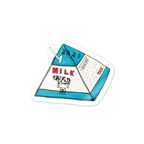 牛乳パック2021 Sticker