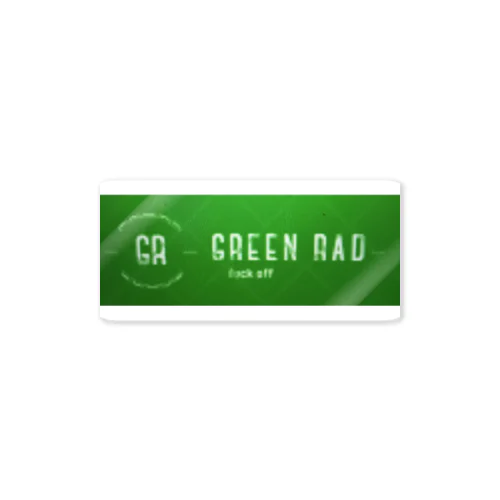 GREEN RAD Sticker