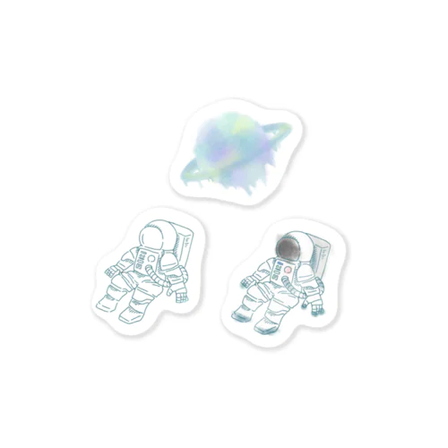 宇宙さんにんぐみ Sticker
