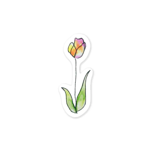 一輪花(チューリップ) Sticker