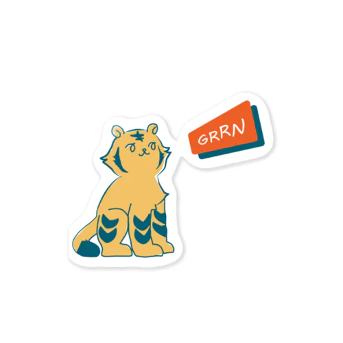 GRRNトラガール□ Sticker