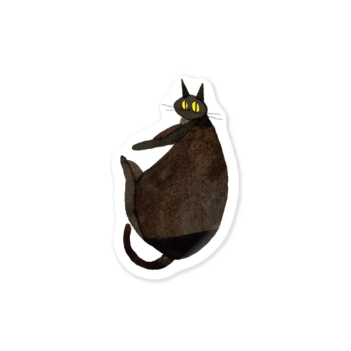 Black cat Sticker