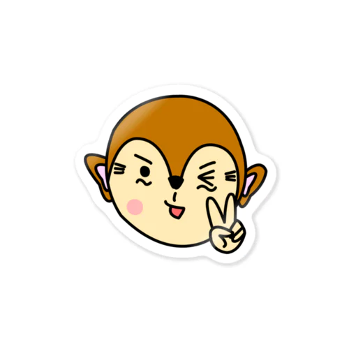 オサルのマーチのステッカー Sticker