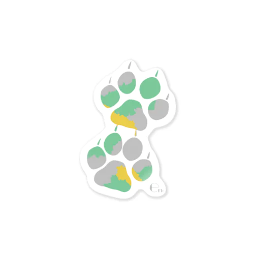 たぬきの足跡2 Sticker