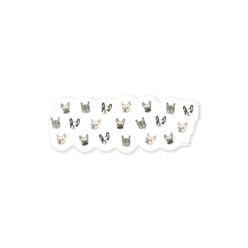 ブヒがいっぱい Sticker