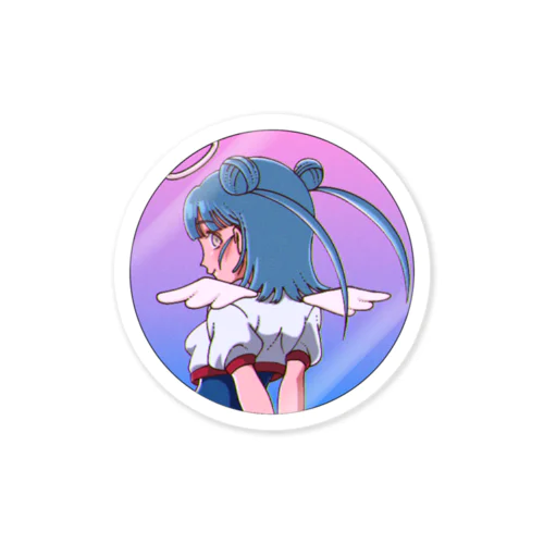 アオ ひだり Sticker