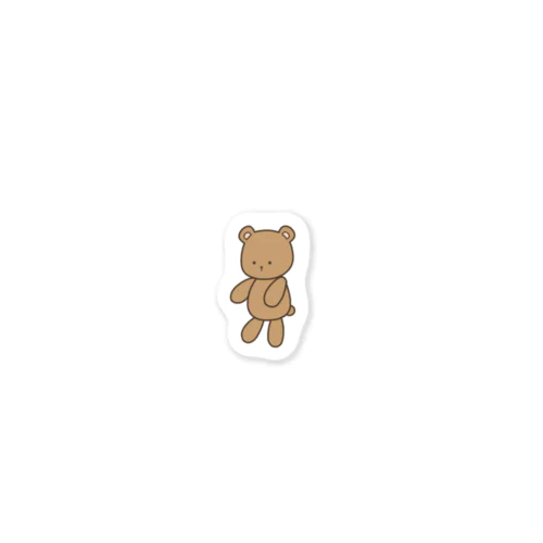 くまぬいステッカー（茶） Sticker