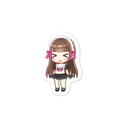 夢野ゆのステッカー（びええ） Sticker