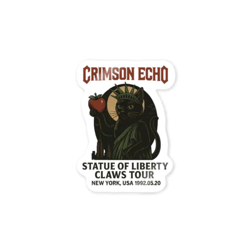 STATUE OF LIBERTY CLAWS TOUR 1992 Sticker