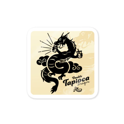 ダブルタピオカドラゴン Sticker