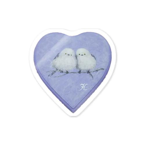 ふわふわシマエナガ【Love】 Sticker