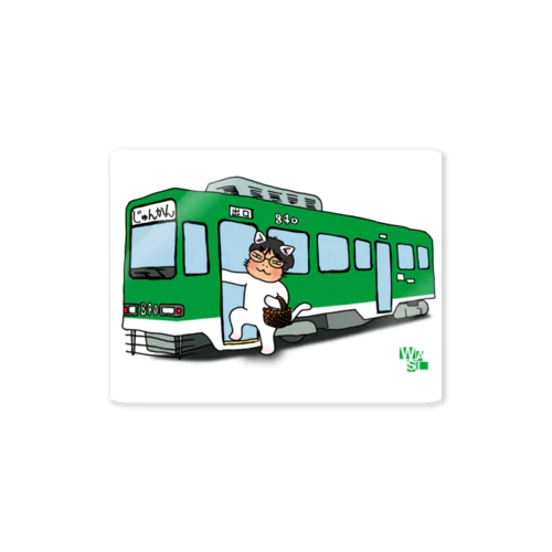 WASI　わっしー国際芸術祭×のりもの Sticker