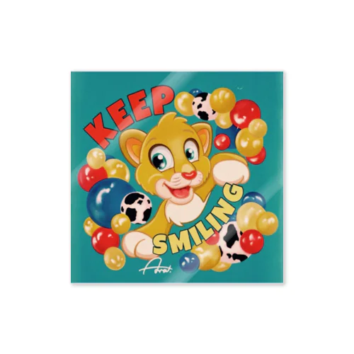 keep smiling Sticker
