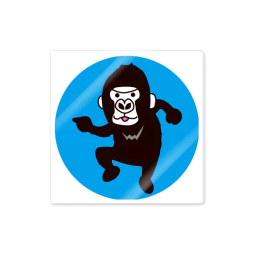旬ゴリステッカー青 Sticker
