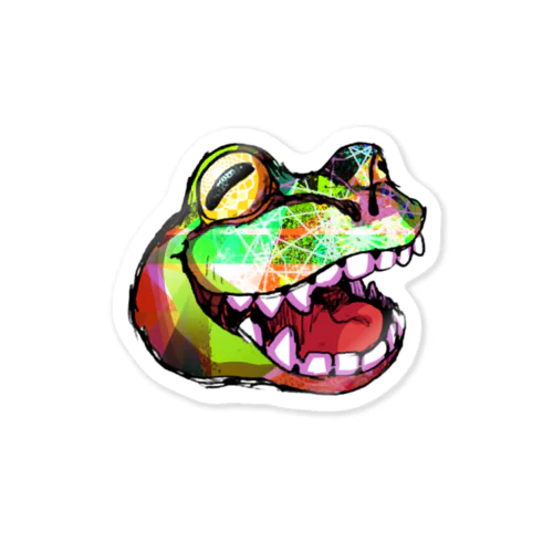 笑えよカエルよ何を見る Sticker