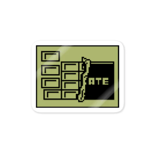 ドット絵チョコレート Sticker