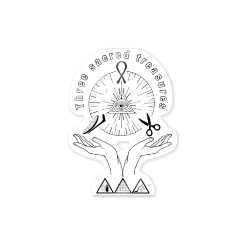 かみのけいじるひとたちシリーズ(和) Sticker